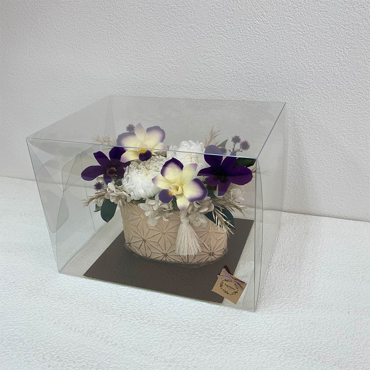 AJ168-1 プリザーブドフラワー【菊姫/白】春日部市 シュガーパイン