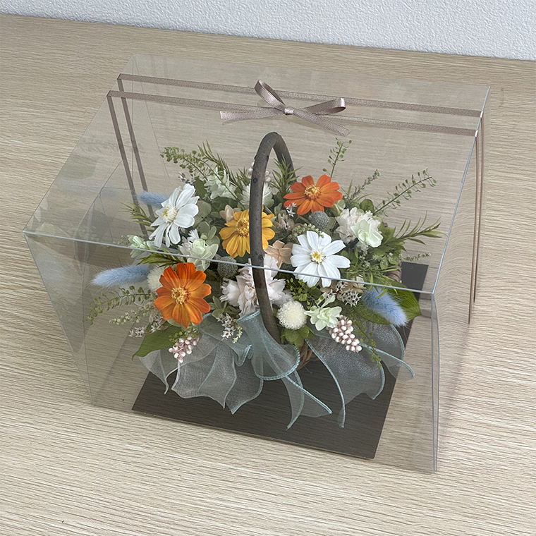 AJ200-1 プリザーブドフラワー【プティフルール/オランジュ】春日部市 シュガーパイン