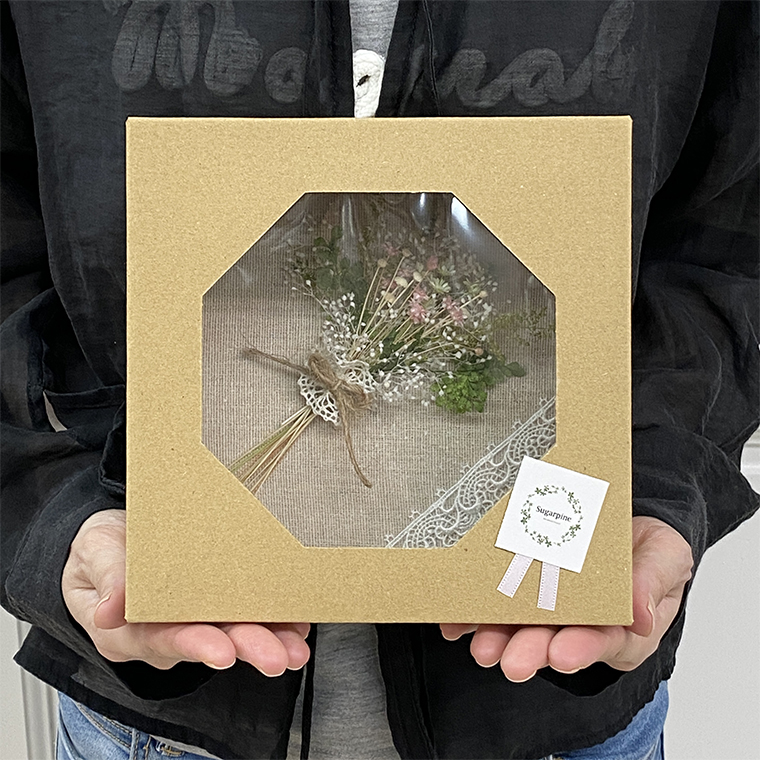 AJ224 プリザーブドフラワー　リアン　ピンク　春日部市シュガーパイン