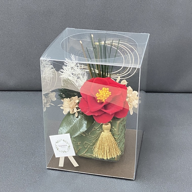 AJ237 プリザーブドフラワー　椿咲（ちさき）　春日部市　シュガーパイン