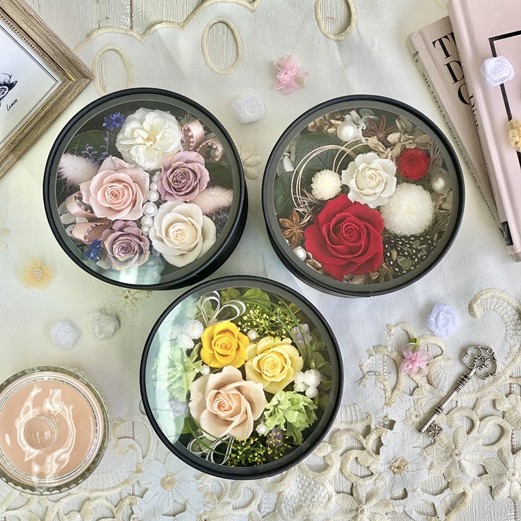 プリザーブドフラワー　ロゼッタ　春日部市　シュガーパイン（AJ242）