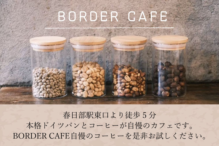 【粉】BORDERCAFEオリジナルブレンド豆2種飲み比べセット（ギフト用）【埼玉県 春日部市 飲み比べ 詰め合わせ 自家焙煎 珈琲 二種類 贈答】（DF005）