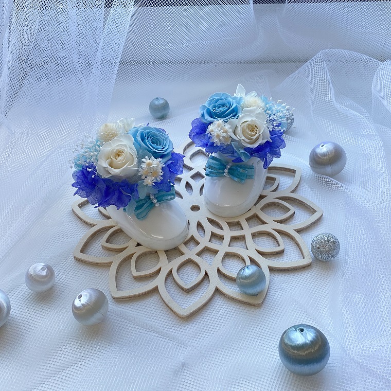 AJ011-1 プリザーブドフラワーアレンジ 【レイア】春日部市 シュガーパイン