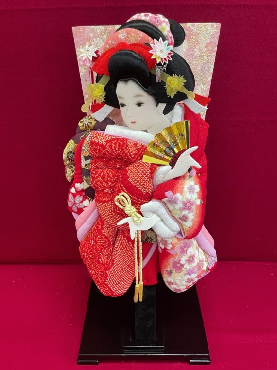 AR003-1 押絵羽子板　女物20号(約60cm)　飾り台付