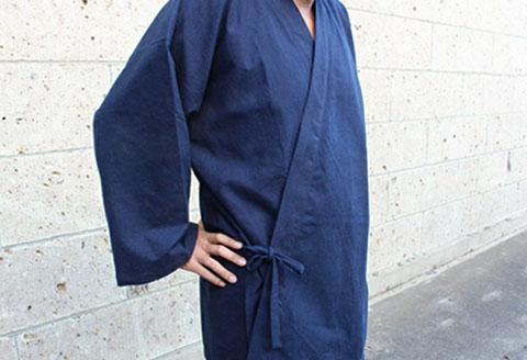 作務衣 さむえ 紺 武州正藍染 作業着 室内着 ファッション 衣料 おしゃれ 服 シンプル ポケット付き ゴム 藍染 衣類 服 埼玉県 羽生市