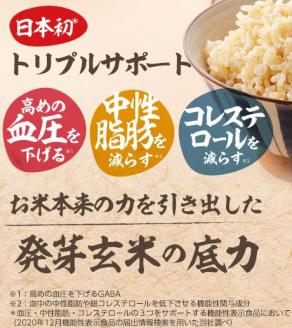 発芽玄米の底力(ドライ米タイプ) 1kg×2袋 生活習慣病 ケア 高血圧 中性脂肪 コレステロール 対策 健康 羽生 埼玉