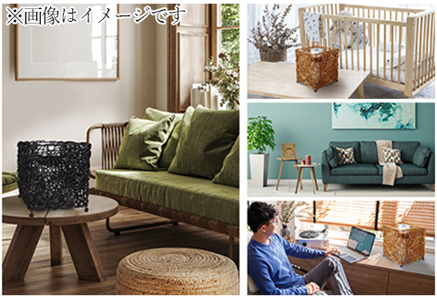 【 空気清浄機 】 LED脱臭照明  MIKAZE～バリスタイル～ 「ダークブラウン」 １～３畳用 人感センサー 除菌 ウイルス除去  テーブルランプ 電球色 大陽工業株式会社