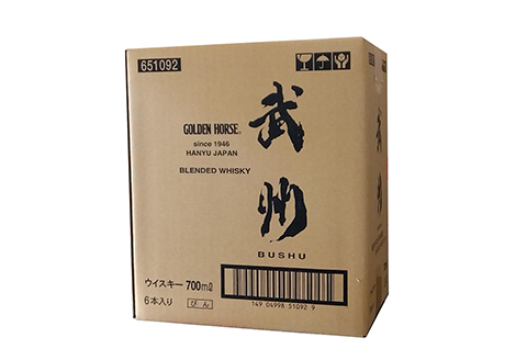 【 ウイスキー 】 ゴールデンホース 武州 700ml 6本入 ピュアモルト 酒 アルコール 贈答 ギフト 贈り物 中元 父の日 敬老 お取り寄せ 歳暮 埼玉 羽生
