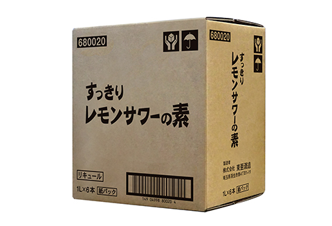 レモンサワーの素 1000ml パック 6本入り アルコール 25% 原液 お酒 レモン果汁 34% すっきり 酒 チューハイ 酎ハイ サワー  リキュール 家庭用 お酒 父の日 贈答 ギフト 贈り物: 羽生市ANAのふるさと納税