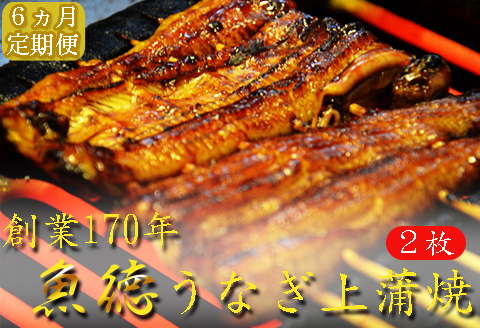 【 定期便 】うなぎ 上蒲焼 150g 2枚 6回 鰻 ウナギ 上蒲焼 2枚 定期便6回