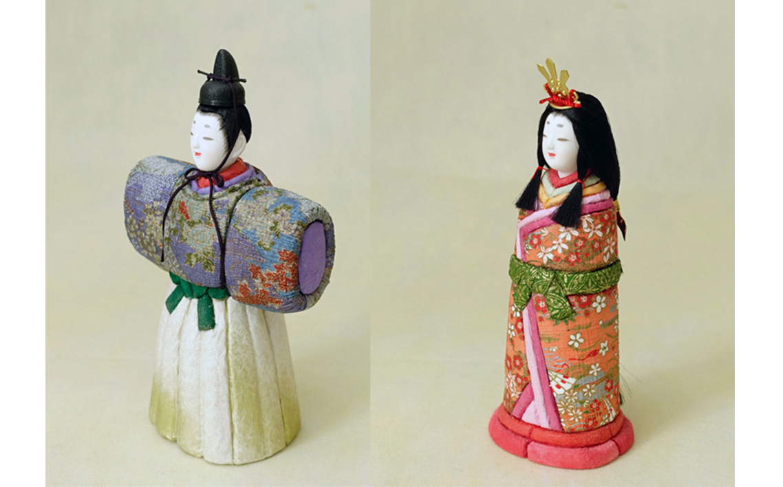 小さな木目込み人形「雅の祥」［的場人形工房］