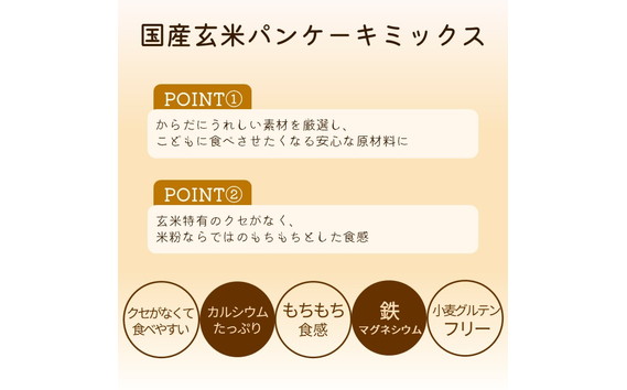 国産玄米パンケーキミックス（400g×10セット）