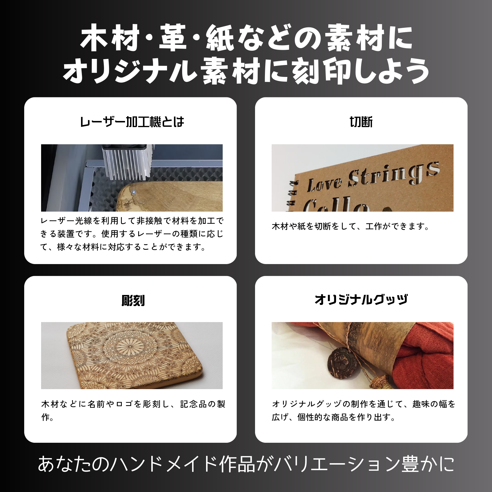 日本製でコンパクトな半導体レーザー加工機（1.6Wモデル）