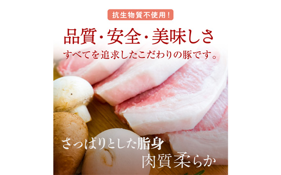 国産豚ロース切身1.2kg（120g×10枚）国産豚肉　産地直送　自社農場　脂身さっぱり肉質柔らか 送料無料