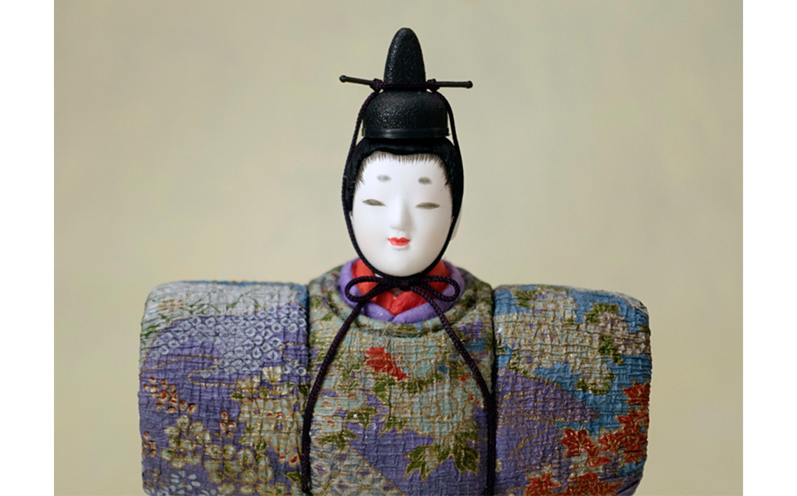 小さな木目込み人形「雅の祥」［的場人形工房］