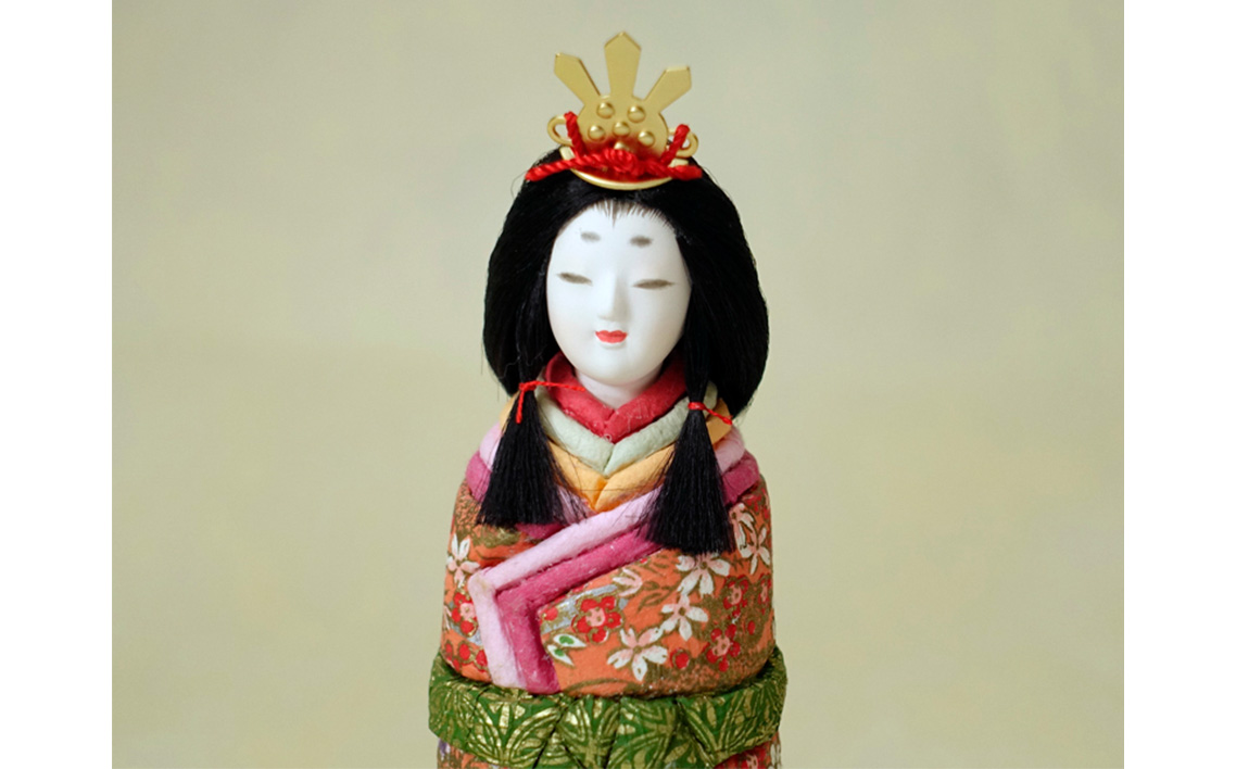 小さな木目込み人形「雅の祥」［的場人形工房］