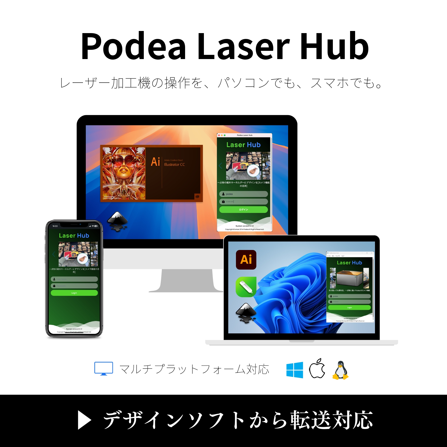 日本製でコンパクトな半導体レーザー加工機（1.6Wモデル）