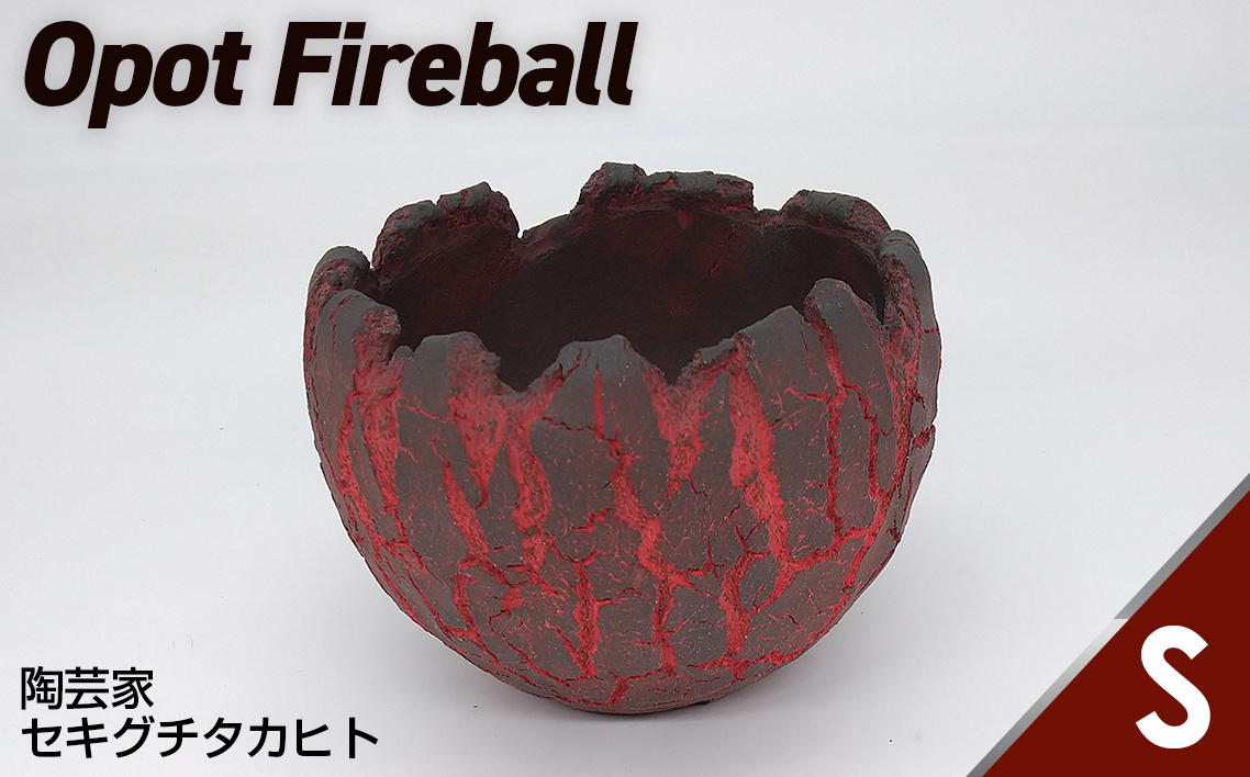 陶芸家セキグチタカヒトの植木鉢 Opot Fireball Sサイズ