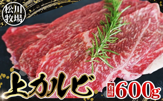 松川牧場のこだわり牛肉 上カルビ 600g サンカクバラ フランク ボンショウ トモサンカク カイノミ インサイドから部位はおまかせ （おまかせ2部位）松川牧場