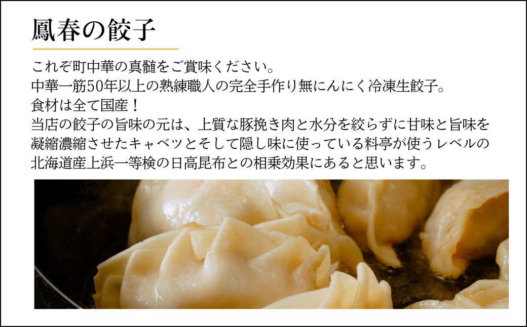 鳳春の冷凍生餃子40個セット