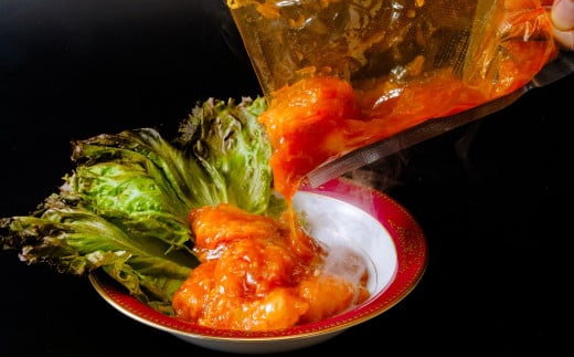 鳳春のエビチリ冷凍真空3パック 親指大海老8尾入り