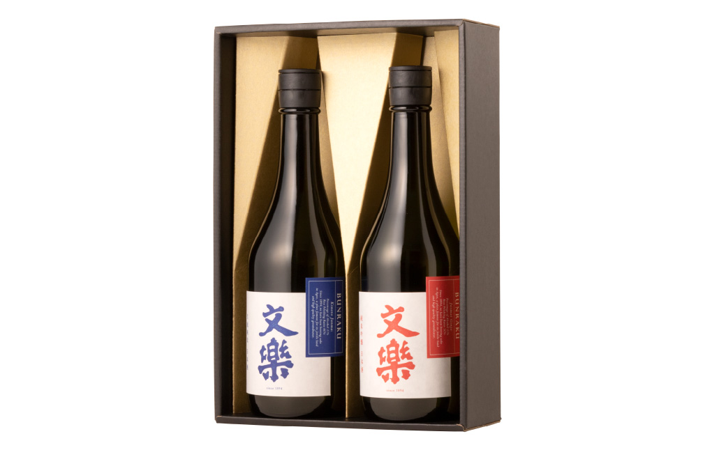 北西酒造 文楽 純米吟醸・生もと純米酒 純米セット 720ml 2種×各1本 計2本 |