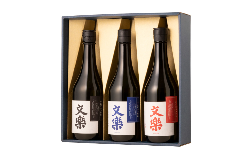 北西酒造 文楽 純米吟醸・生もと純米酒・本醸造 3種飲み比べ 720ml 3種×各1本 計3本 |