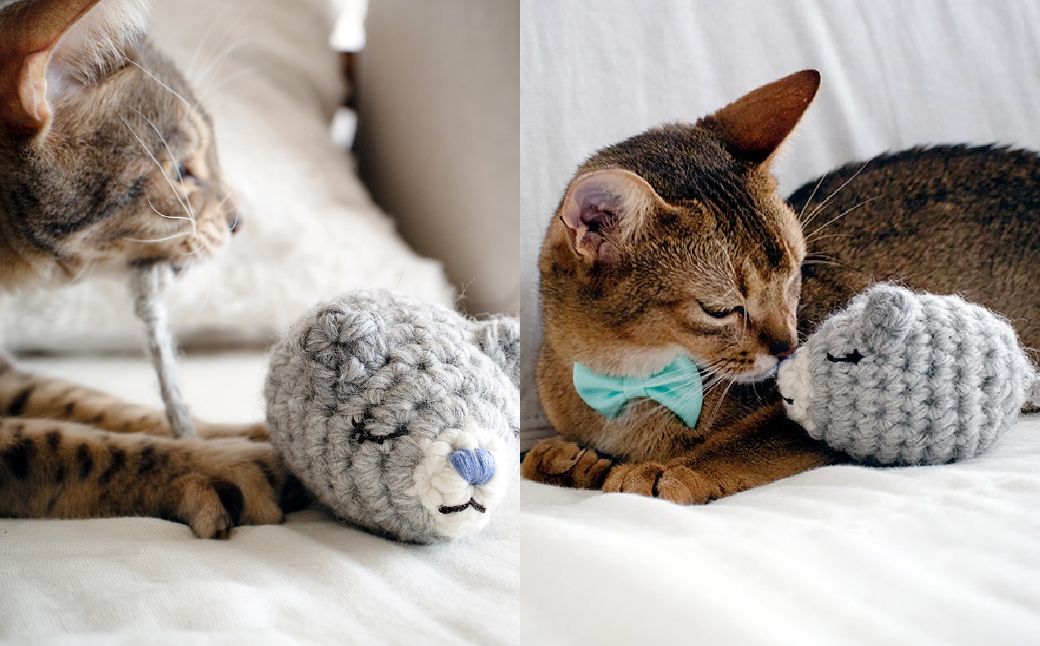 necono 「パパママねずみのあみぐるみ」【ママねずみ】