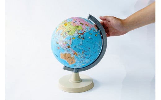 SHOWAGLOBES 絵入りひらがな地球儀 21cm（国旗付き世界地図付）