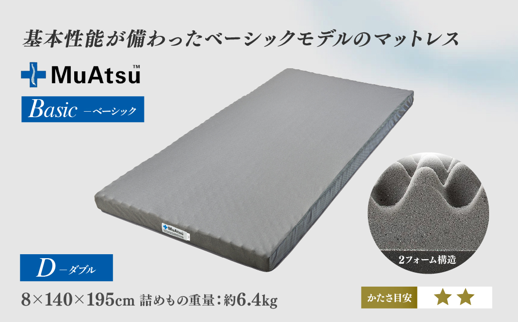 昭和西川 ムアツマットレス　ベーシック　ダブル