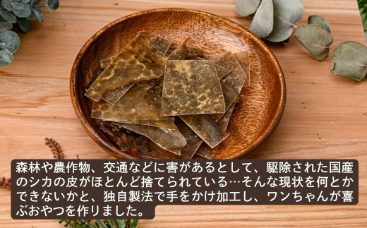 【6袋】ペット用シカ皮おやつ ワンチュウ 1袋20g