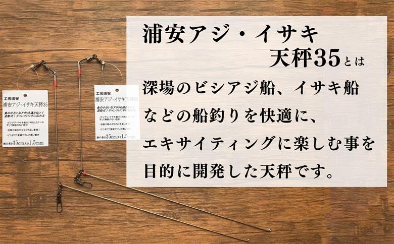 船釣り天秤(浦安アジ・イサキ35)2本セット