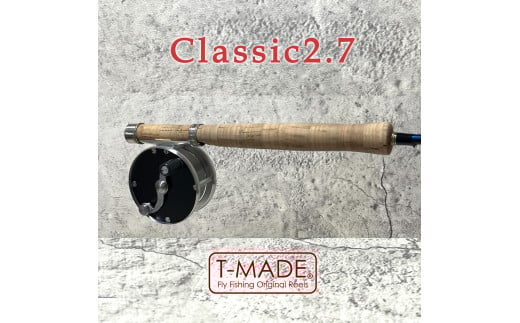 【レッド】T-MADE　Classic2.7リール　釣り リール フィッシング 渓流釣り  | 埼玉県 草加市 釣り 釣り道具 釣り用品 魚 リール 手作り 職人 工芸品 フライフィッシング 魚釣り 趣味 海 便利 オリジナル デザイン シンプル 使いやすい 人気