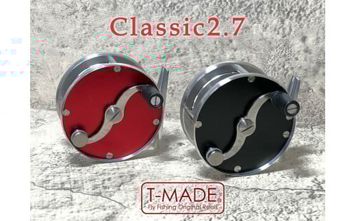 【ブラック】T-MADE　Classic2.7リール　釣り リール フィッシング 渓流釣り  | 埼玉県 草加市 釣り 釣り道具 釣り用品 魚 リール 手作り 職人 工芸品 フライフィッシング 魚釣り 趣味 海 便利 オリジナル デザイン シンプル 使いやすい 人気