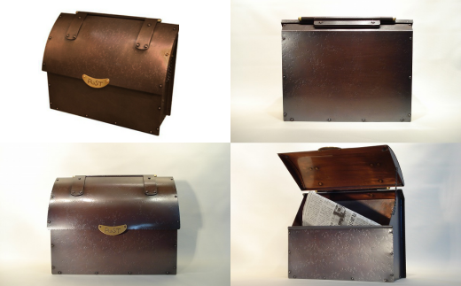 ハンドメイド 銅製ポスト 2型 ｜埼玉県 草加市 ハンドメイド ポスト 銅製品 錆びにくい 抗菌 抗菌効果 玄関 庭 おしゃれ インテリア 高級感 長く使える 職人 手作り 一戸建て お家