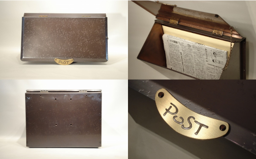 ハンドメイド 銅製ポスト 7型｜埼玉県 草加市 ハンドメイド ポスト 銅製品 錆びにくい 抗菌 抗菌効果 玄関 庭 おしゃれ インテリア 高級感 長く使える 職人 手作り 一戸建て お家