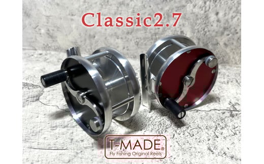 【レッド】T-MADE　Classic2.7リール　釣り リール フィッシング 渓流釣り  | 埼玉県 草加市 釣り 釣り道具 釣り用品 魚 リール 手作り 職人 工芸品 フライフィッシング 魚釣り 趣味 海 便利 オリジナル デザイン シンプル 使いやすい 人気