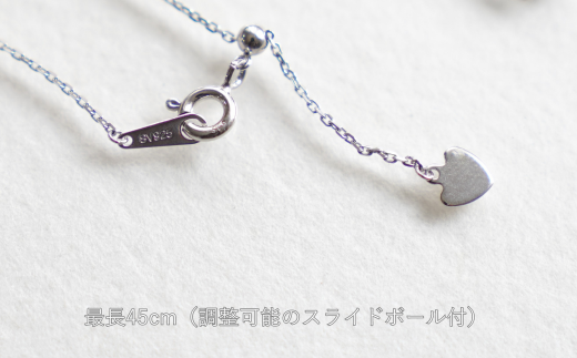 【K10,SILVER925 製】マルチカラーのトリニティネックレス