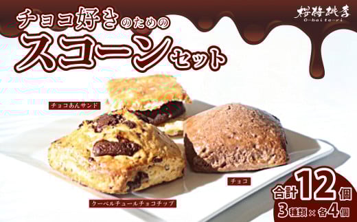 チョコ好き スコーンセット 3種12個セット