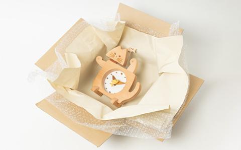 【振り子時計】猫の時間【ハンドメイド】
