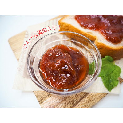入間市産3種の完熟いちごの「いちごジャム160ml×2個」＆「いちごソース220ml×2本」