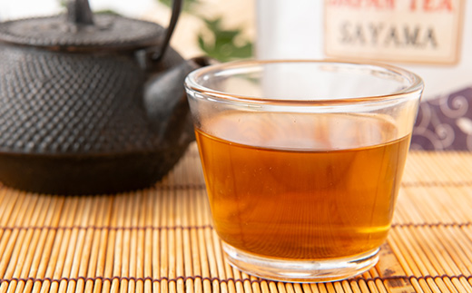 チャック付スタンド袋入り 狭山茶ほうじ茶ティーバッグ「霞川 ほうじ茶」4パック