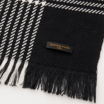 武州織技 ウールマフラー【千鳥チェック】