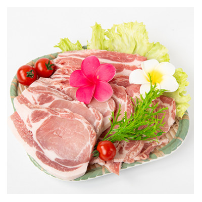 国産豚肉3種　計1.3kg　入間ジョンソンポーク(真空パック×3)【配送不可地域：離島】