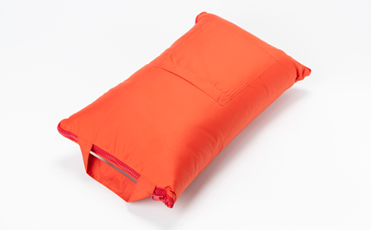 非常用羽毛コンパクト寝袋　オレンジ