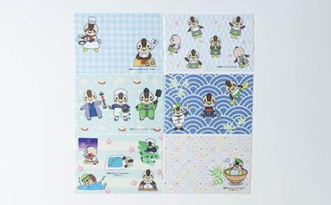 入間市マスコットキャラクター「いるティー」 メガネ拭き(スマートフォンクリーナー)　 6枚セット