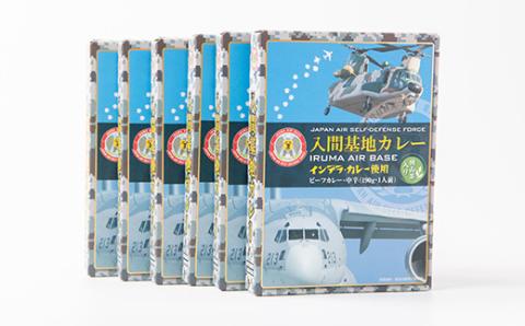 大きな牛肉入り!　入間基地カレー6食セット　航空自衛隊入間基地監修