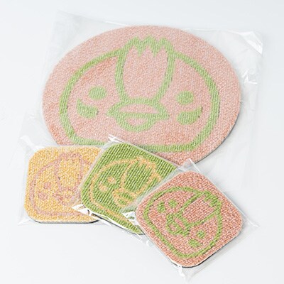 いるティー　【COCAPE】　タイルカーペット　コースター3枚　鍋敷1枚　セット　2023春