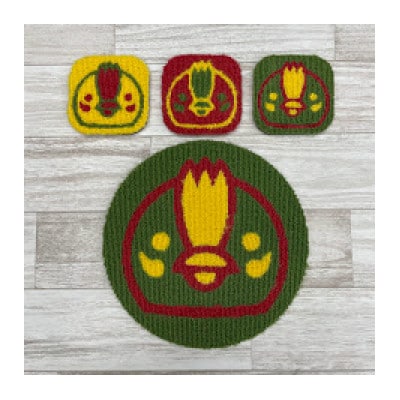 いるティー　【COCAPE】　タイルカーペット　コースター3枚　鍋敷1枚　セット　クリスマス