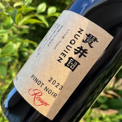 2023 赤ワイン　ピノ・ノワール100%(1本)・2022 ロゼ(1本)【貫井園のワイン】
